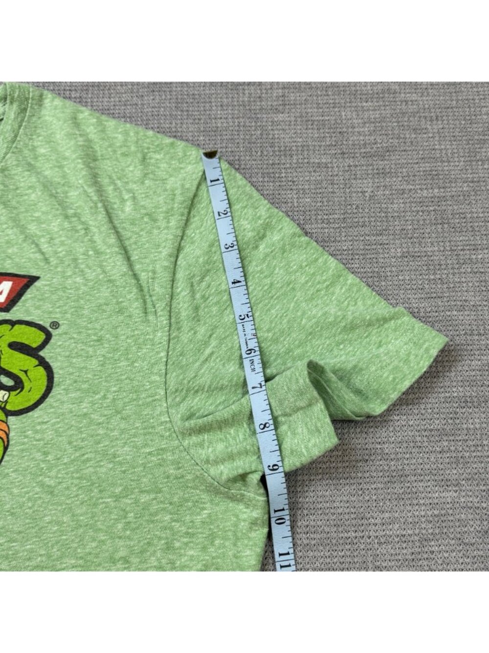 Teenage Mutant Ninja Turtles Graphic T-Shirt Size L Green Heathered Nickelodeon - Picture 11 of 11